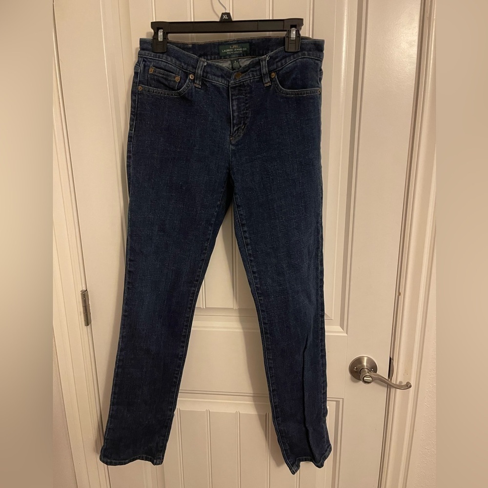 LRL Lauren Jeans Womens Boots Leg Dark Wash Size‎ 8